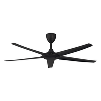 ALPHA COSA 56'' 5 ABS BLADE R/CONTROL CEILING FAN WITH DC MOTOR & 12 SPEED - MATT BLACK | CX20-5B/56-MATT BLACK